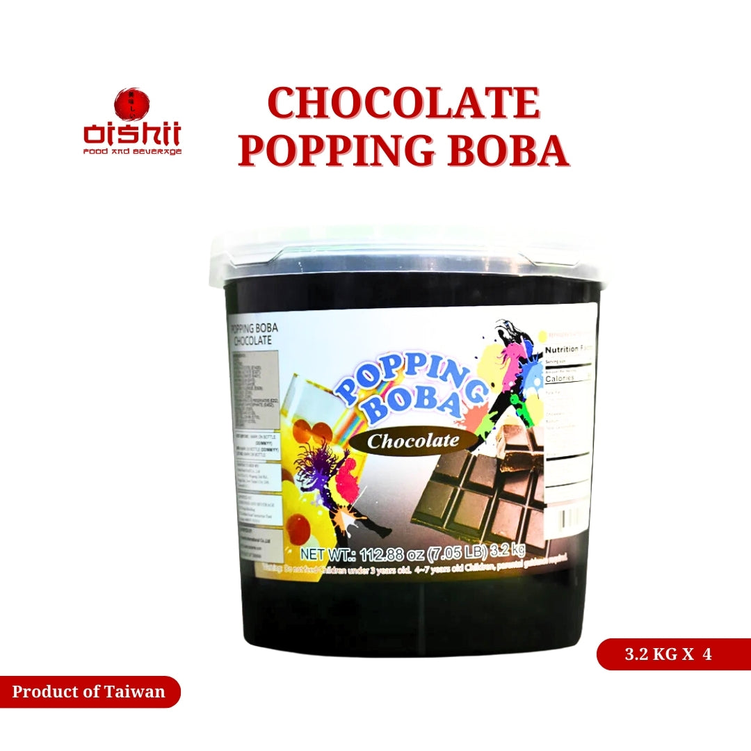 chocolate popping boba