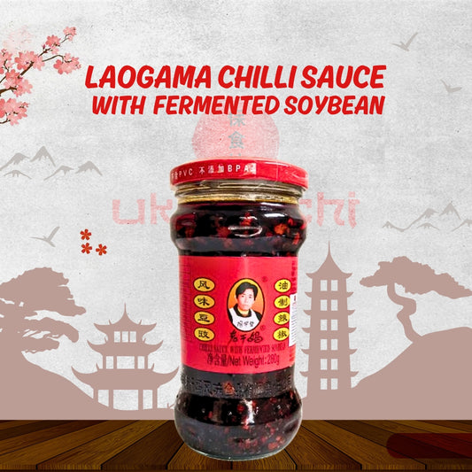 LAOGAMA CHILLI SAUCE  WITH  FERMENTED SOYBEAN