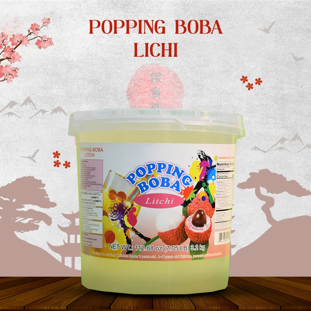 popping boba lichi