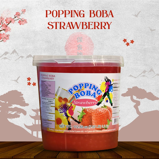 popping boba strawberry