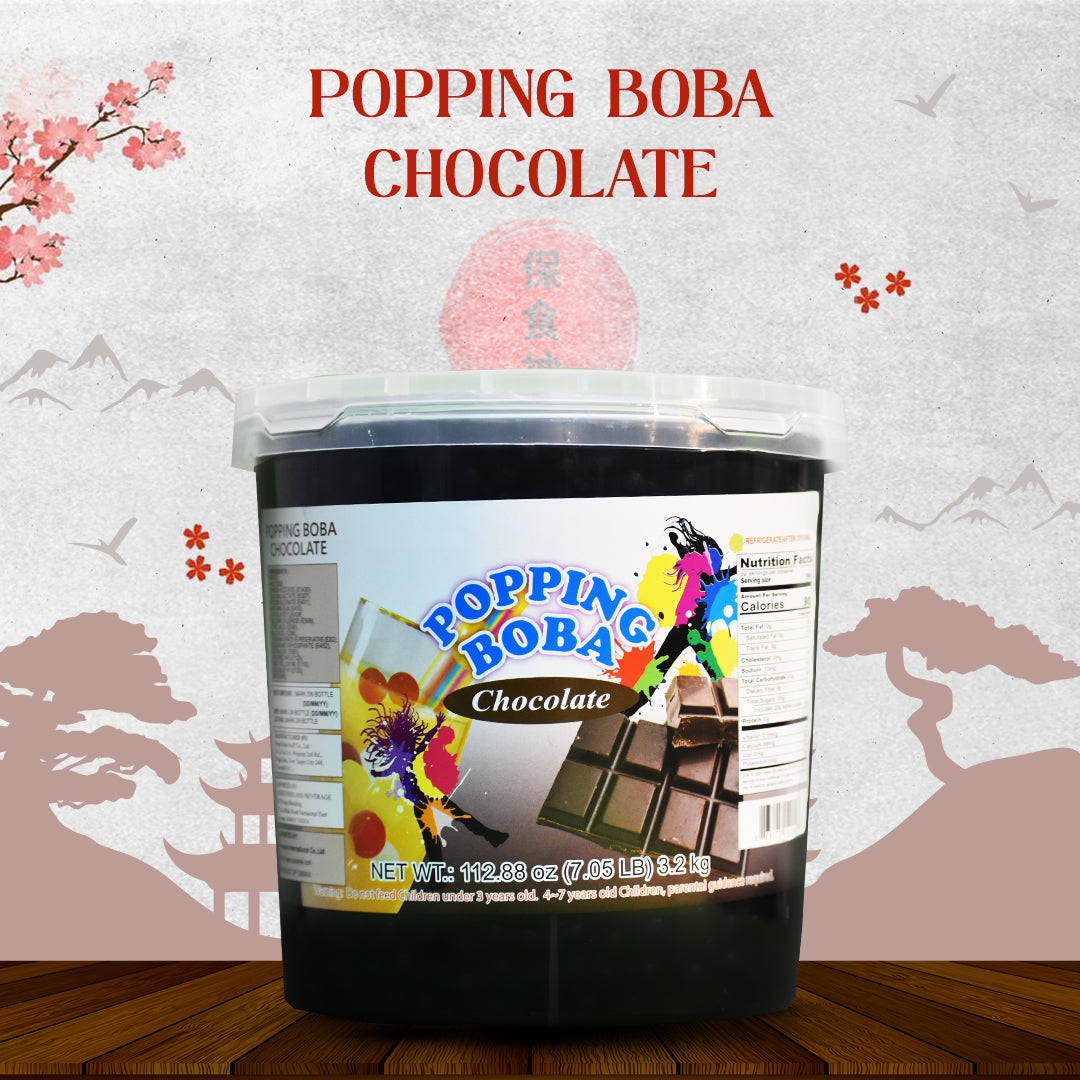 chocolate popping boba