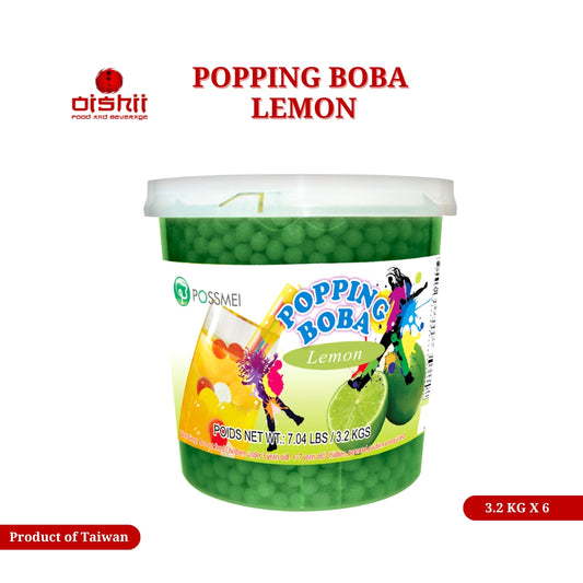Popping boba lemon