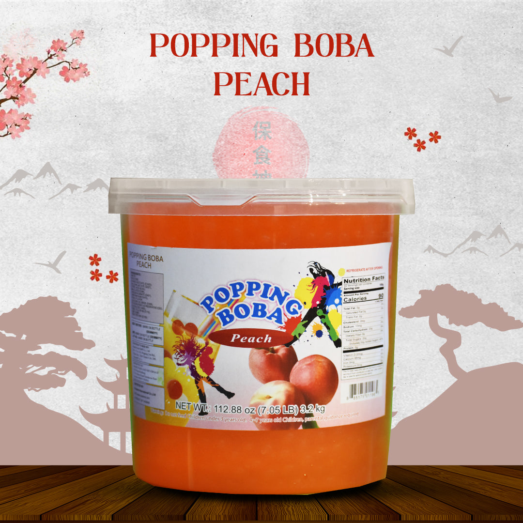 popping boba peach