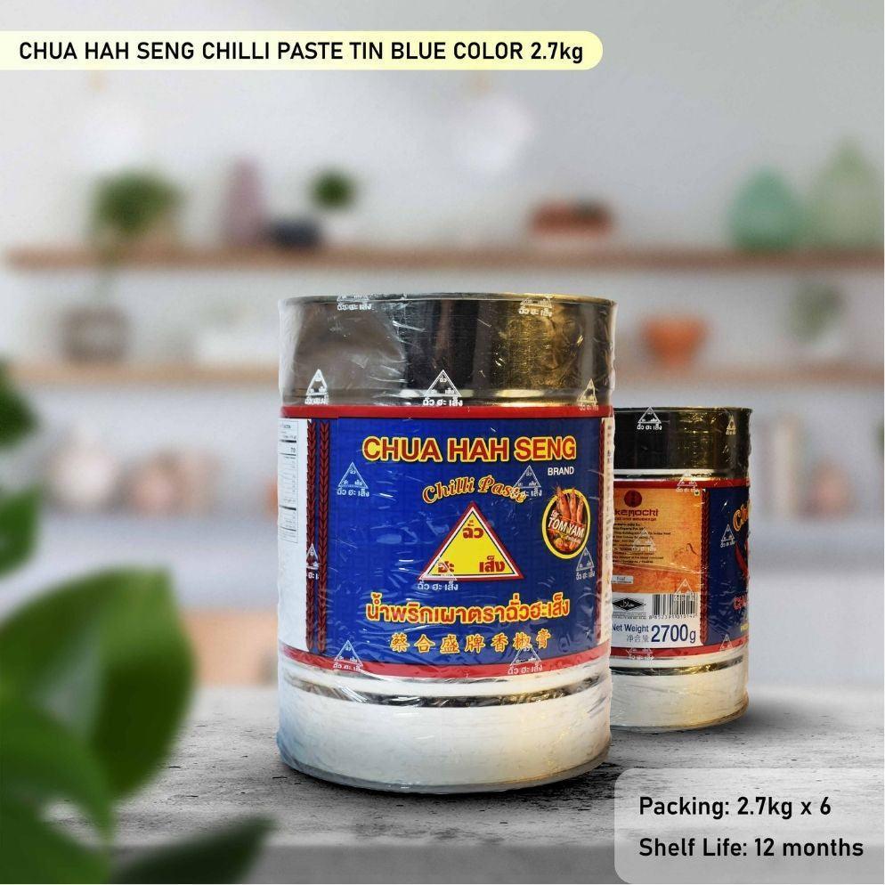 UKEMOCHI CHUA HAH SENG CHILLI PASTE TIN BLUE COLOR - Oishii foods